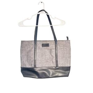 Sunny Snowy Gray Laptop Tote Bag 18x13 Water Resistant Work Bag